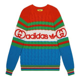 Authentic Gucci x Adidas Michele period Wool Knit S Multicolor 717722