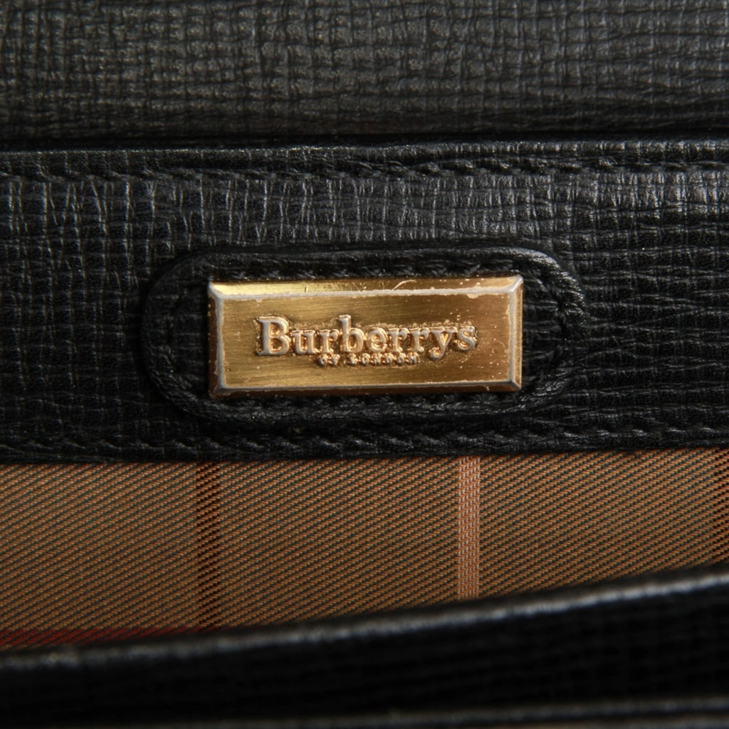 Authentic Burberry mens soft briefcase business bag