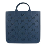 Authentic GUCCI Kids' Perforated Rubber Tote Bag In Blue