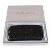 Authentic Jimmy Choo star embossed leather zip around wallet