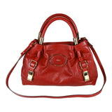 Authentic Chloe Red leather two way bag purse