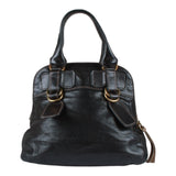 Authentic Chloe Classic Bay Bag Black Leather