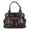 Authentic Chloe Classic Bay Bag Brown Leather