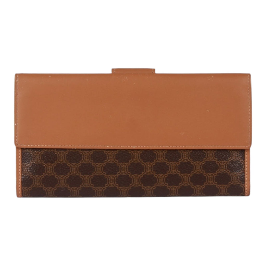 Authentic Celine Macadam Brown long wallet