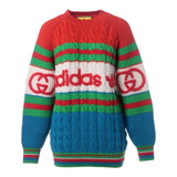 Authentic Gucci x Adidas Michele period Wool Knit S Multicolor 717722