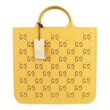 Authentic GUCCI Kids' Perforated Rubber Tote Bag In Yellow