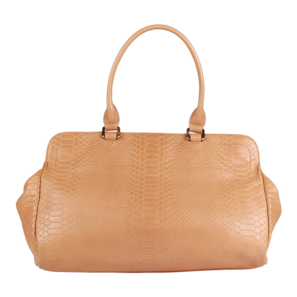 Authentic Longchamp Paris handbag tan leather