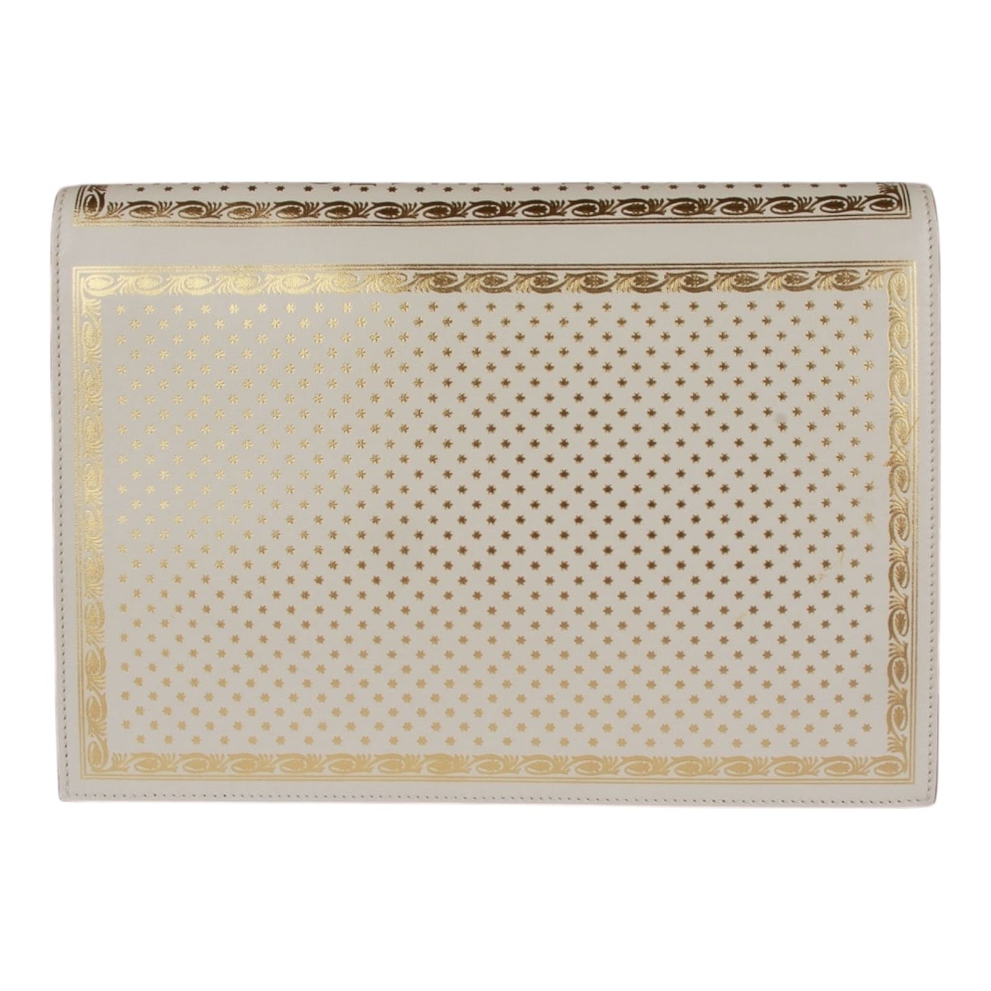 Authentic Gucci Key Lock Flap Portfolio Limited Edition Printed Leather