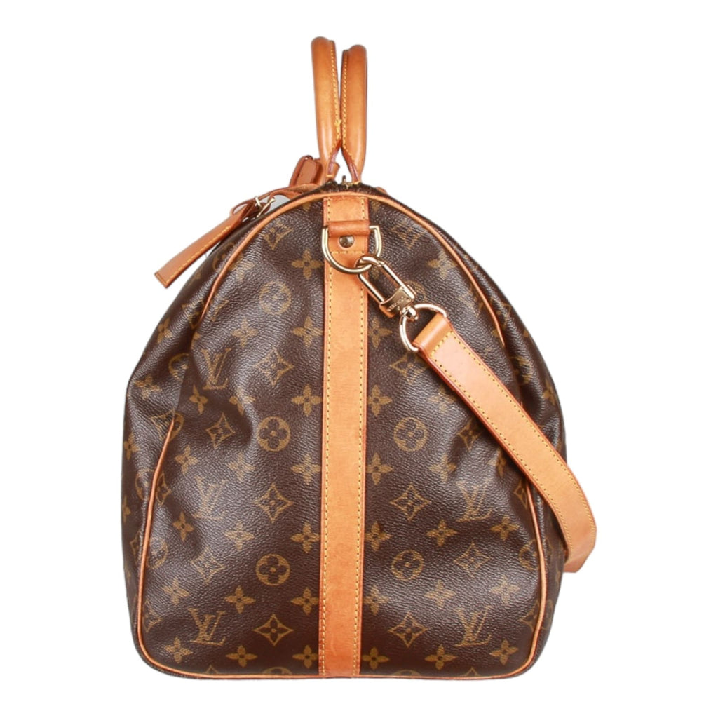 Authentic Louis Vuitton Monogram Keepall bandouliere 55 hand/travel bag