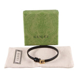 Authentic Gucci Leather bracelet with square G