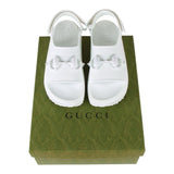 Authentic Gucci Horsebit rubber platform sandals white