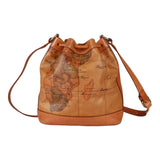 Authentic Alviero Martini Classe world map bucket bag