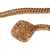 Authentic Chanel chain CC pendant Gold tone belt