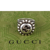 Authentic Gucci Silver 925 Interlocking G Ring