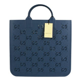 Authentic GUCCI Kids' Perforated Rubber Tote Bag In Blue