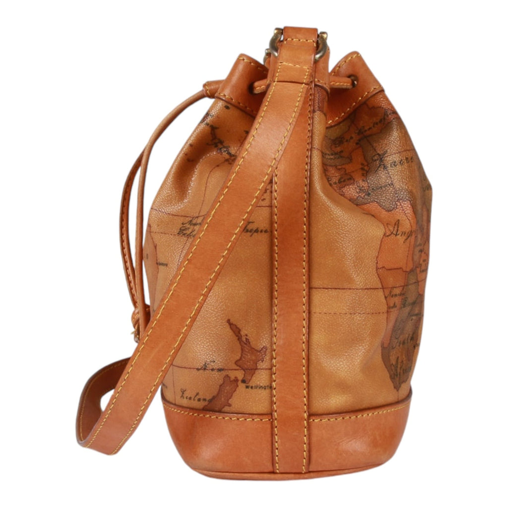 Authentic Alviero Martini Classe world map bucket bag