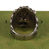 Authentic Gucci Lion Head Motif Ring In Silver