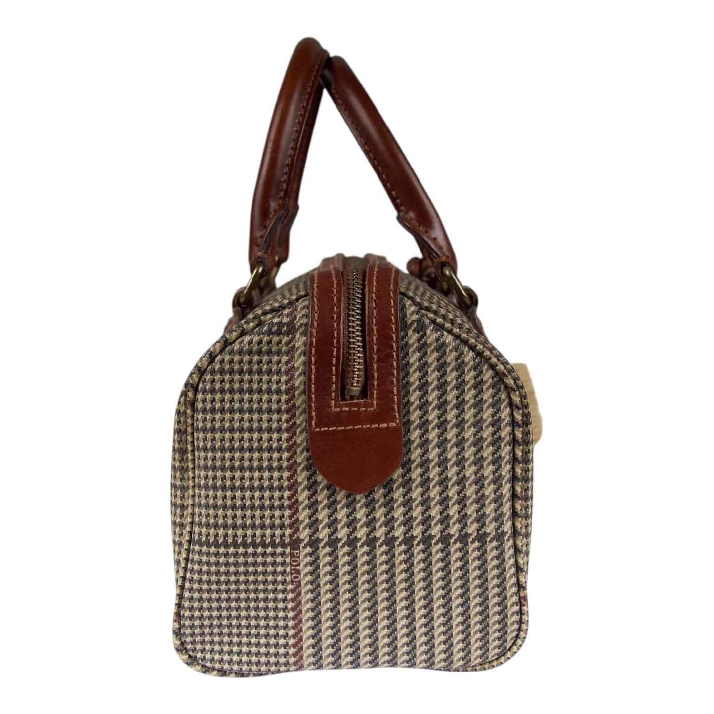 Authentic Polo Ralph Lauren Glen Plaid Boston Bag