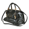 Authentic Chloe black leather 2 way shoulder bag