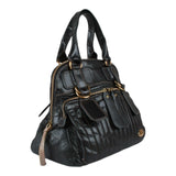 Authentic Chloe Classic Bay Bag Black Leather