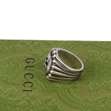 Authentic Gucci Silver 925 Interlocking G Ring