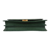 Authentic Gianni Versace Green leather handbag second bag