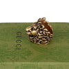 Authentic Gucci Lion Head Motif in Gold tone