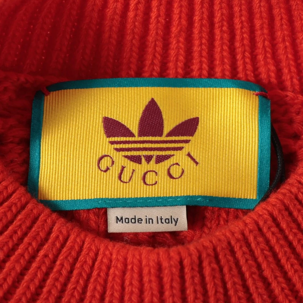 Authentic Gucci x Adidas Michele period Wool Knit S Multicolor 717722