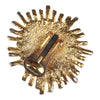 Authentic Gianni Versace sunburst face clip on Gold-tone earrings