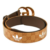 Authentic Gucci x Adidas Marmont Belt Brown