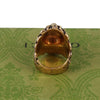 Authentic Gucci Lion Head Motif Crystal Ring In Gold & Black