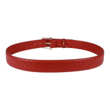 Authentic Gucci Micro Guccissima Belt red leather