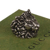 Authentic Gucci Lion Head Motif Ring In Silver