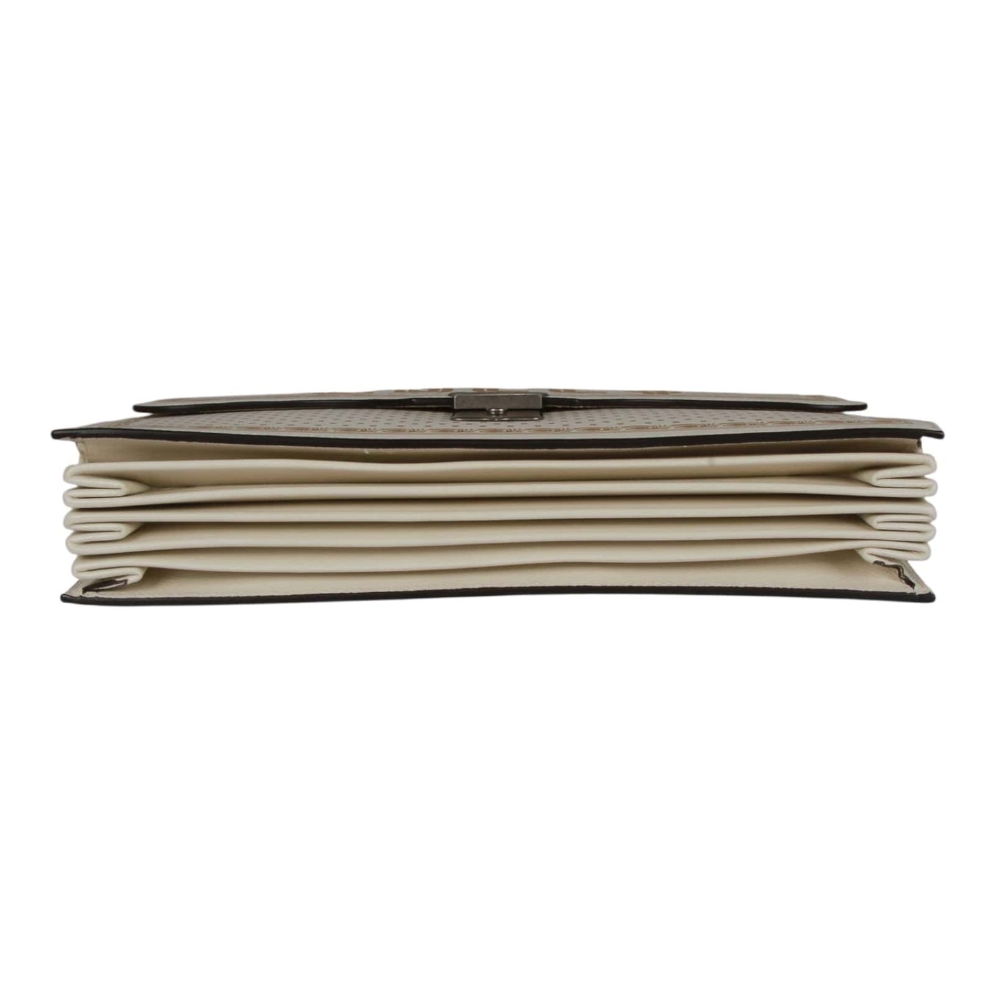 Authentic Gucci Key Lock Flap Portfolio Limited Edition Printed Leather