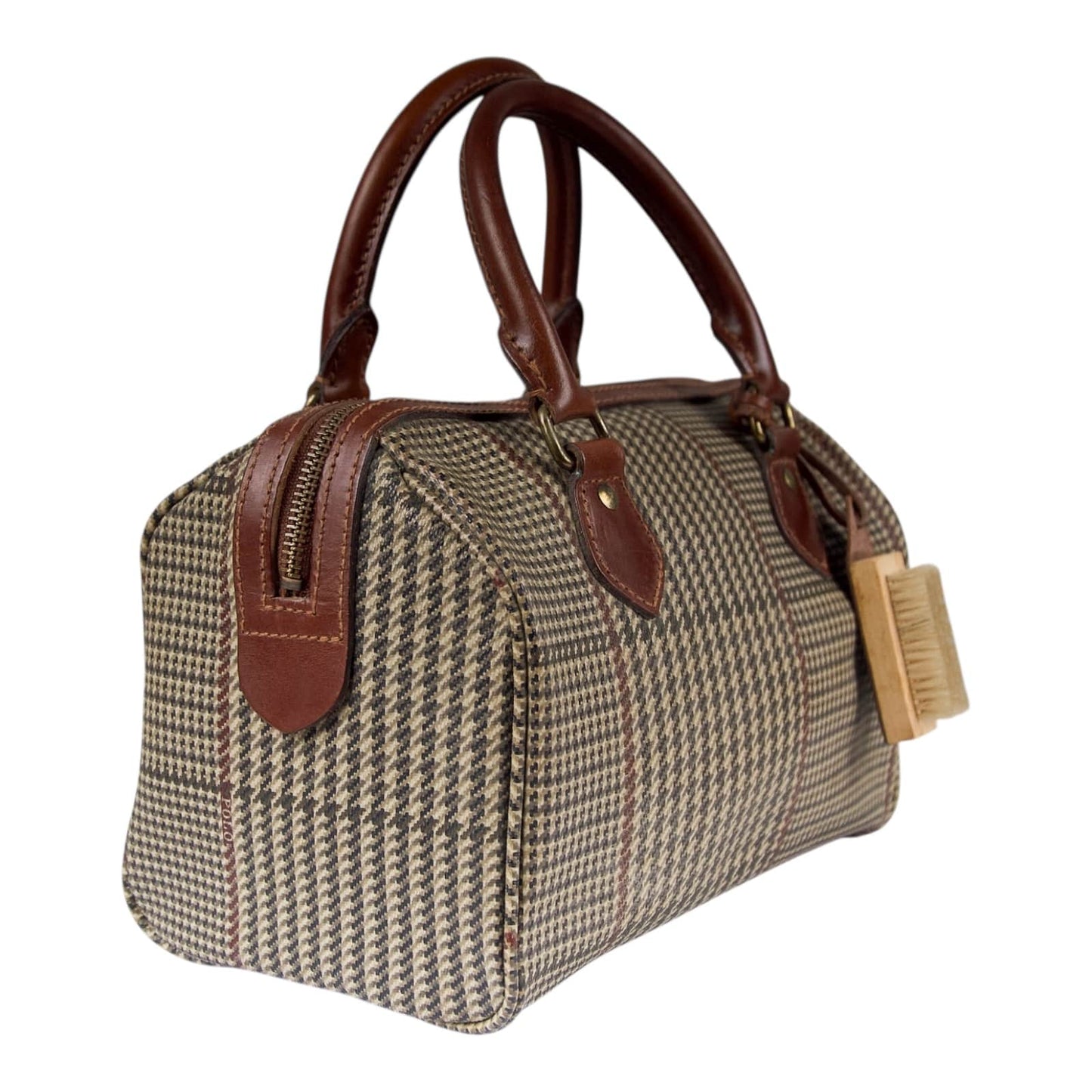 Authentic Polo Ralph Lauren Glen Plaid Boston Bag