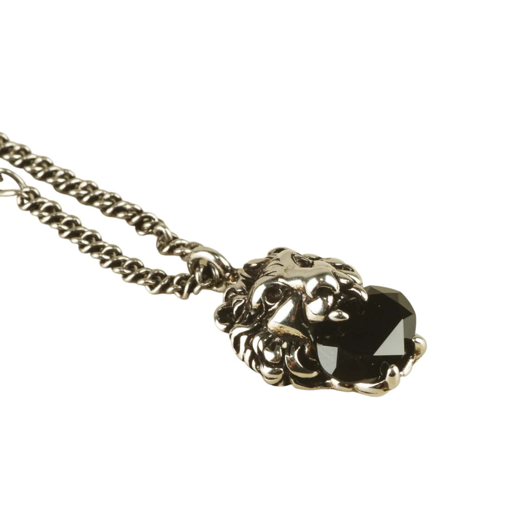 Authentic Gucci Lion head necklace with crystal