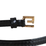 Authentic Gucci Leather bracelet with square G