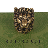 Authentic Gucci Lion Head Motif in Gold tone