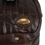 Authentic Chloe Classic Bay Bag Brown Leather