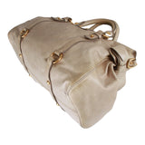 Authentic Miu Miu gray leather 2 way shoulder bag