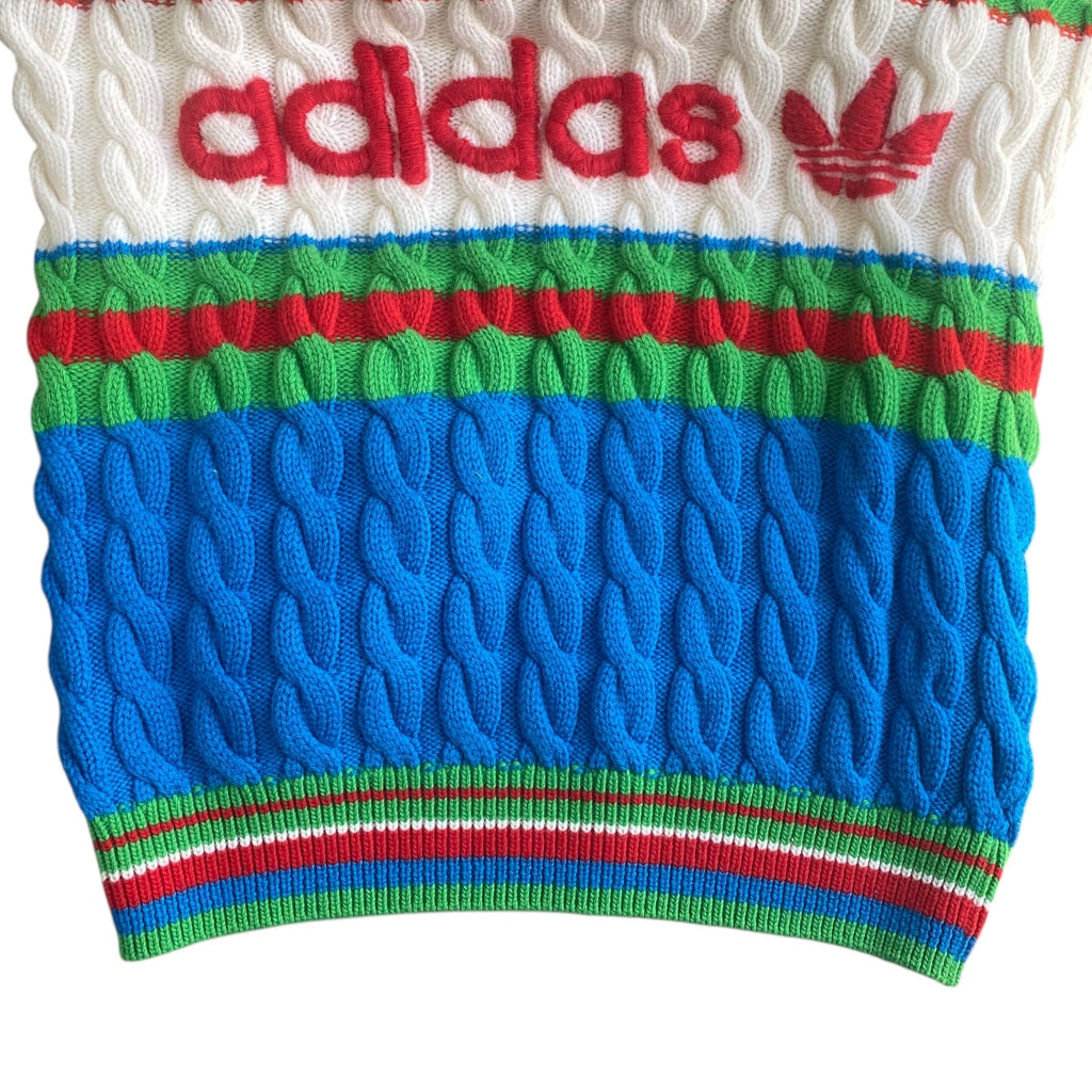 Authentic Gucci x Adidas Michele period Wool Knit S Multicolor 717722