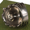 Authentic Gucci Lion Head Motif Ring In Silver