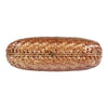 Authentic Lancel wicker rattan clutch with gold chain