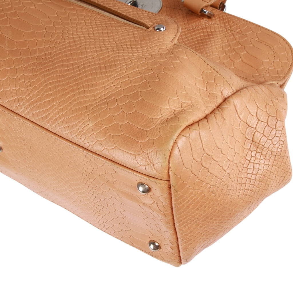 Authentic Longchamp Paris handbag tan leather