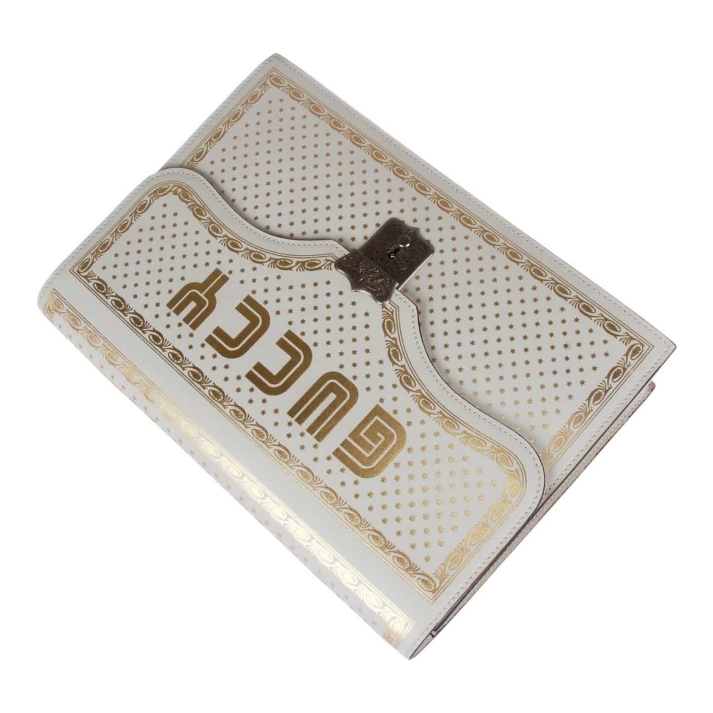 Authentic Gucci Key Lock Flap Portfolio Limited Edition Printed Leather