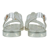 Authentic Gucci Double G Rubber transparent Jelly Sandals New