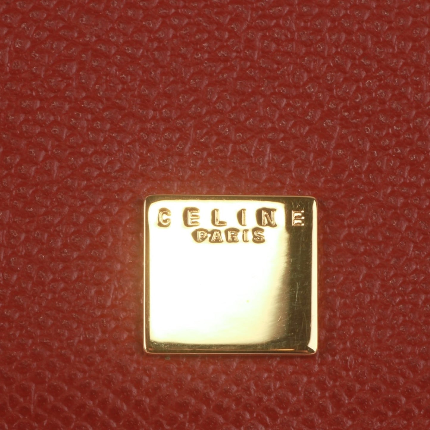 Authentic Celine Paris Red Leather Wallet