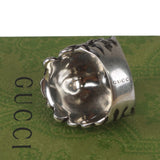 Authentic Gucci Lion Head Motif Ring In Silver