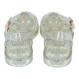 Authentic Gucci Double G Rubber transparent Jelly Sandals New