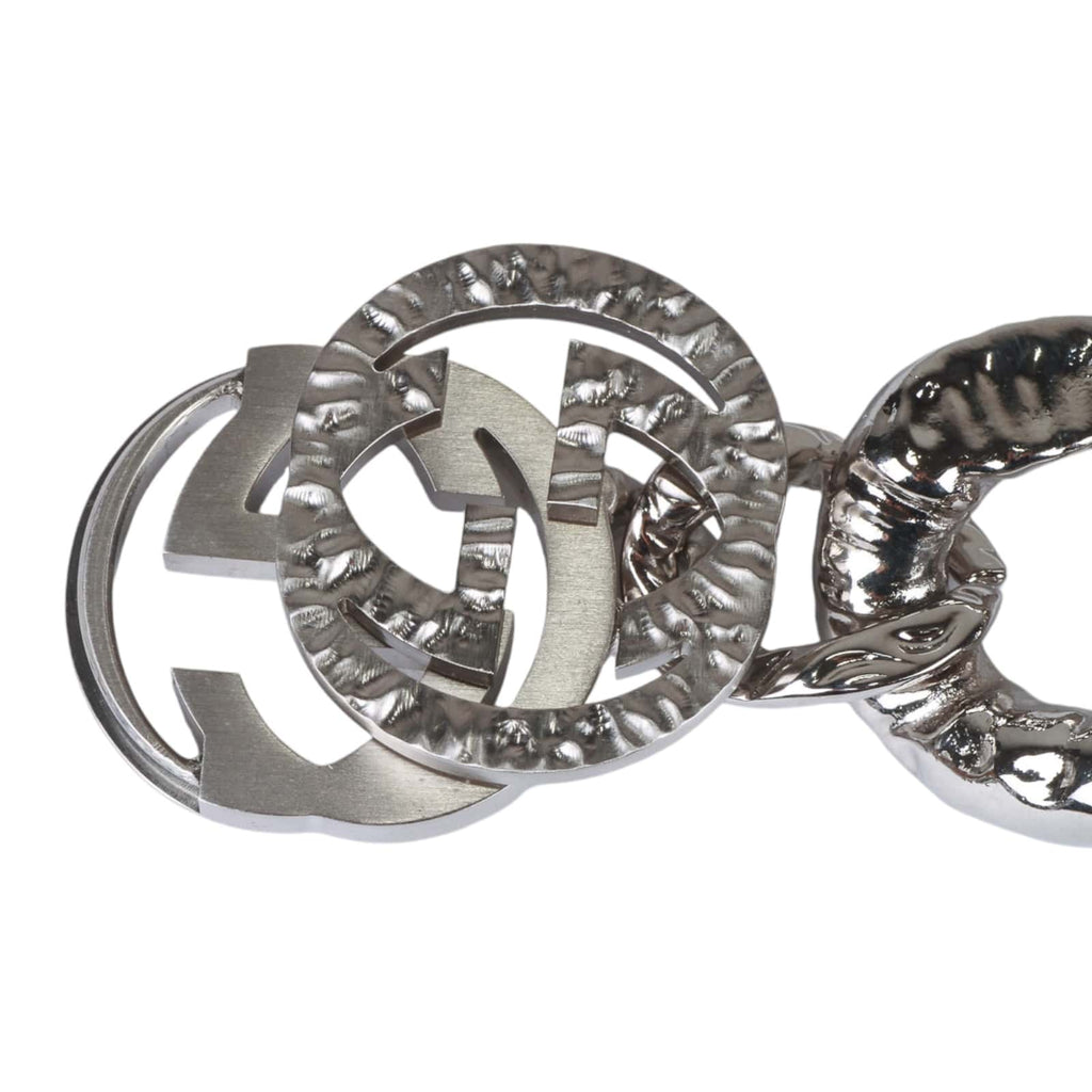 Authentic GUCCI Interlocking G Choker In Silver-toned Metal